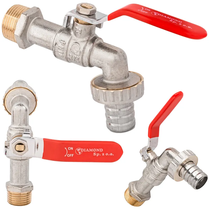 Zawór kulowy czerpalny 3/4" z przyłączem węża DIAMOND Bezpieczna płatność