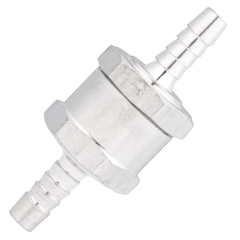Zawór zwrotny paliwa kierunkowy paliwowy 6mm metal SILVER Rabat