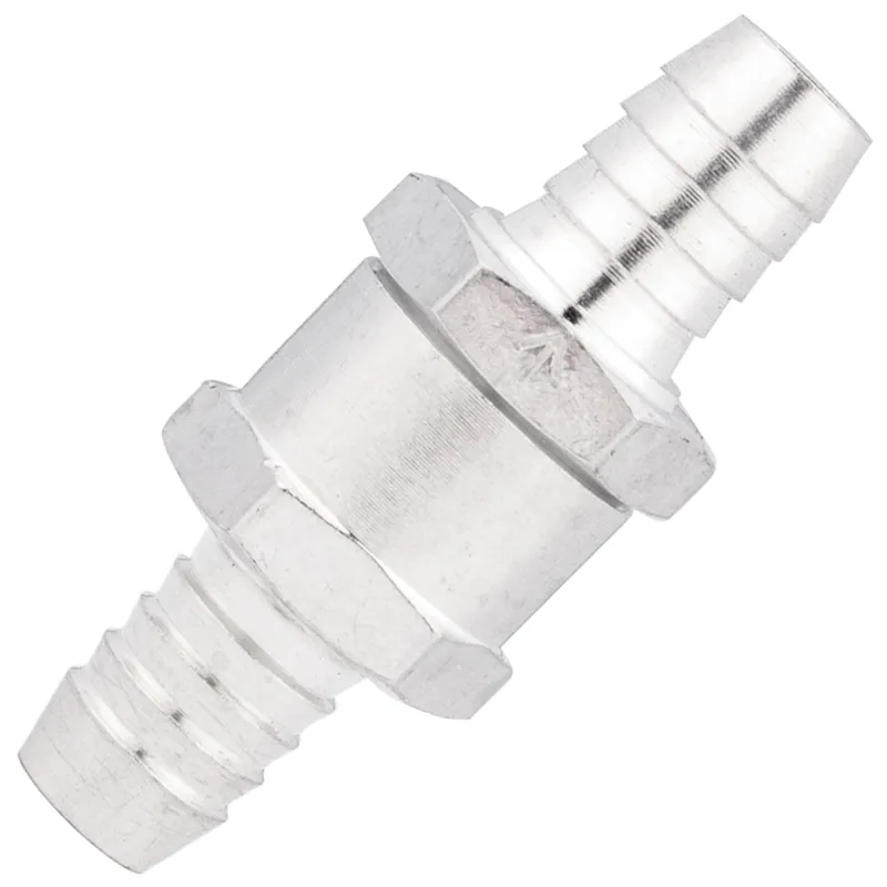 Zawór zwrotny paliwa kierunkowy paliwowy 8mm metal SILVER Ostatnia szansa