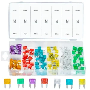 Rabat Zestaw bezpieczników samochodowych 3A-30A 140 elementów SILVER