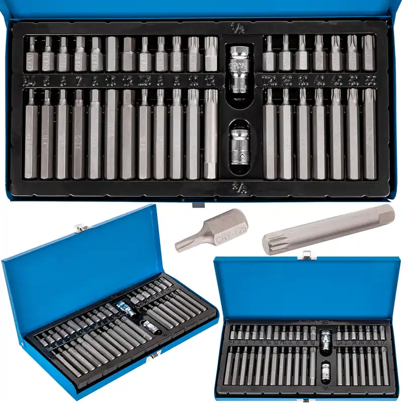 Zestaw bitów bity torx hex spline 40 sztuk walizka MAR-POL Bezpieczna płatność