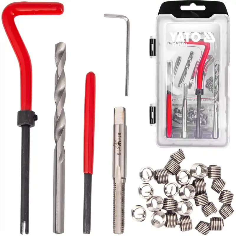Zestaw do naprawy gwintów M6x1.0 gwintowniki YATO Nowość