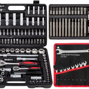 Zestaw Klucze Nasadowe 108el + Bity Torx 40el YATO + Płasko-oczkowe 12el Dostępne od ręki