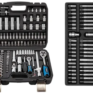 Zestaw kluczy nasadowych 108szt. + BITY 40el. klucze nasadowe Nowość