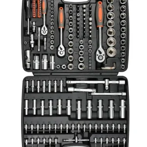 Zestaw kluczy nasadowych narzędzi 173szt 1/4" 1/2" klucze bity torx STHOR YATO Nowy