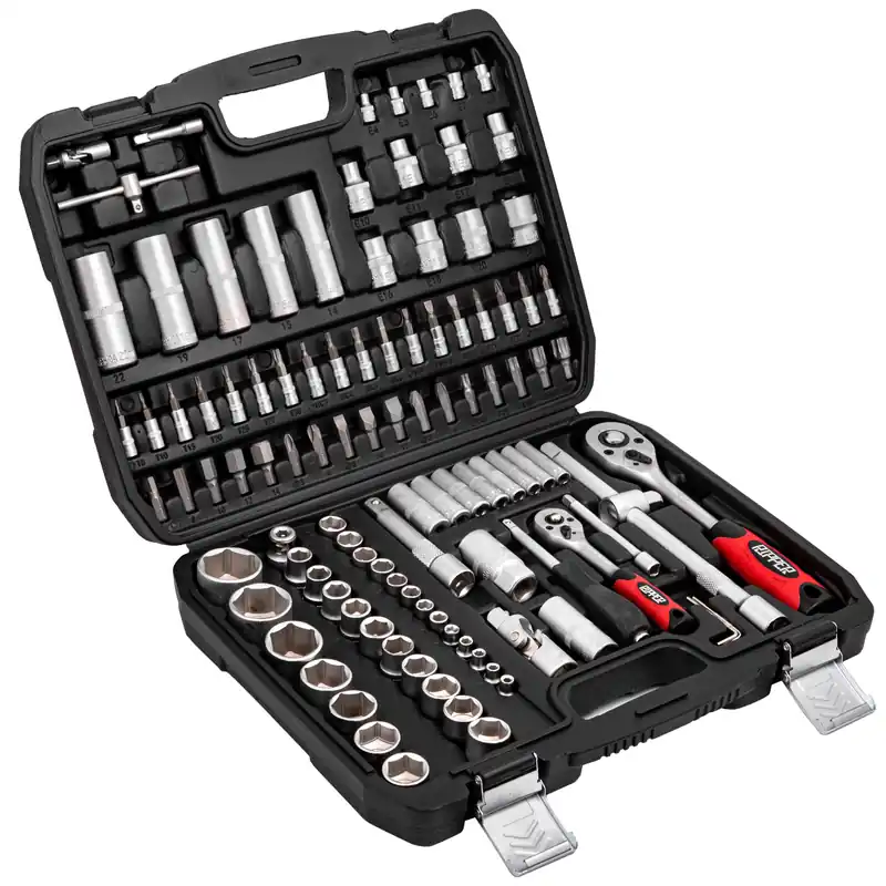 Obniżka ceny Zestaw kluczy nasadowych w walizce 108 szt CHROME VANADIUM MAR-POL