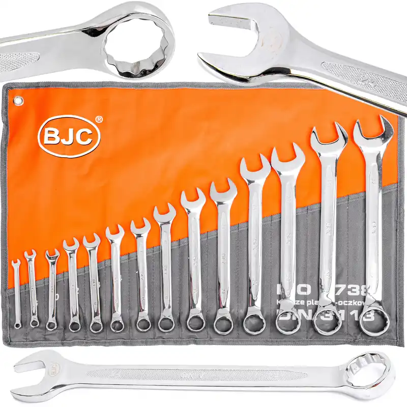 Ostatnie sztuki Zestaw kluczy płasko-oczkowych 6-32 14szt BJC