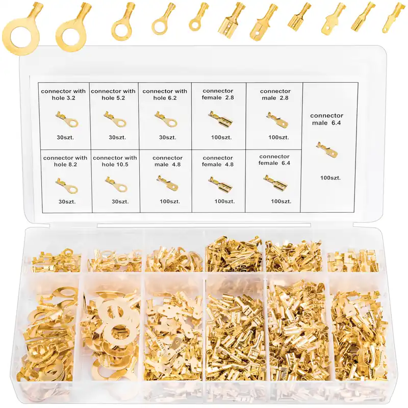 Zestaw konektorów kablowych elektryka konektory wsuwki do kabli 750 szt SILVER Ostatnie sztuki