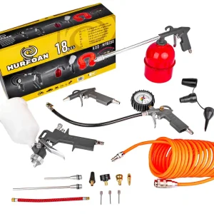 Ekspresowa dostawa Zestaw lakierniczy pistolet do malowania i pompowania 18el MAR-POL