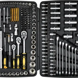 Zestaw narzędziowy 1/2" 1/4" 3/8" 216el. 58700 VOREL YATO Łatwy zwrot