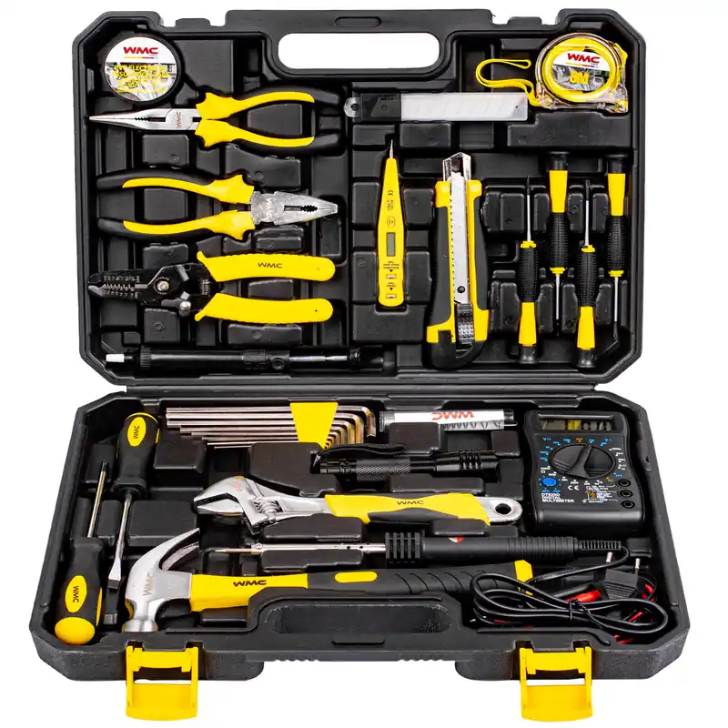 Zestaw narzędziowy dla elektryka klucze miernik prądu 34el. WMC Ograniczona ilość