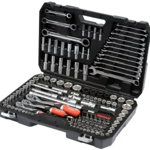 Zestaw narzędziowy klucze nasadowe wkrętaki bity 150el YT-38811 YATO Oferta czasowa