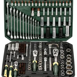 Zniżka Zestaw narzędziowy warsztatowy klucze nasadowe nasadki płaskie torx 216 el ROCKFORCE