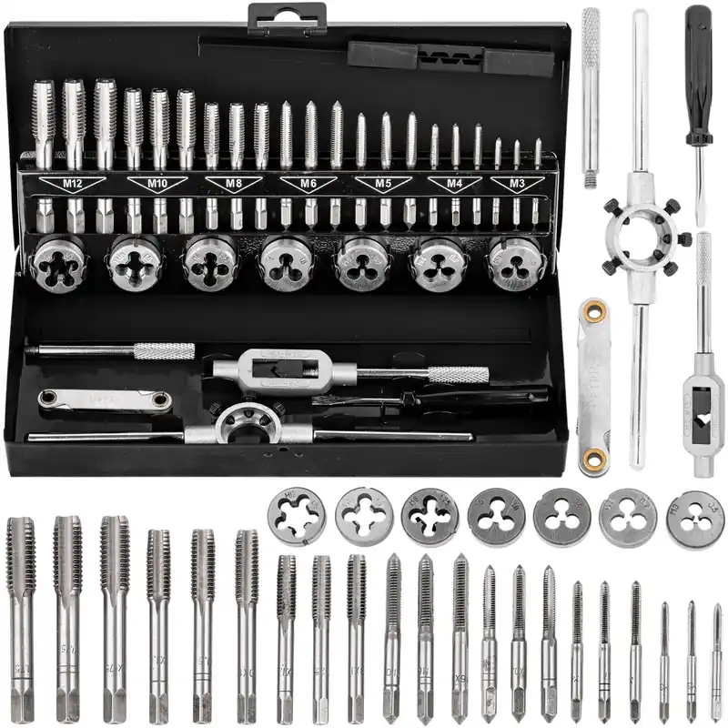Zestaw narzynki gwintowniki kalibrowniki 32 sztM3-M12 walizka SCHEPPACH Bezpieczne zakupy