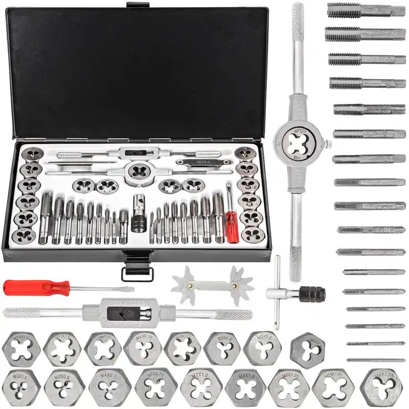 Zestaw narzynki gwintowniki kalibrowniki 40 sztuk ROCKFORCE Cena promocyjna