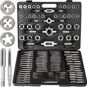 Ostatnia szansa Zestaw narzynki gwintowniki kalibrowniki metryczne 110 sztM2-M18 walizka SCHEPPACH