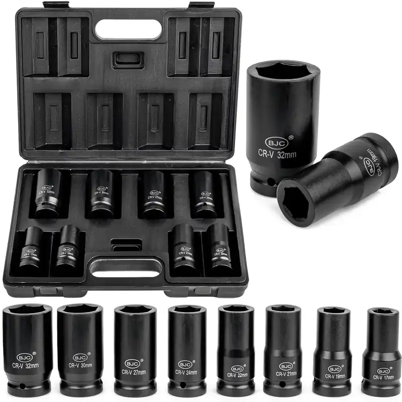 Hit sprzedaży Zestaw nasadki udarowe nasadowe do klucz pneumatyczny 3/4" 17-32 mm 8el MAR-POL