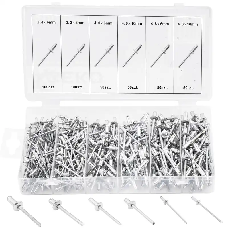 Zestaw nitów nity aluminiowe zrywalne nit do nitownica ręczna 400szt FALON-TECH Sprawdź teraz