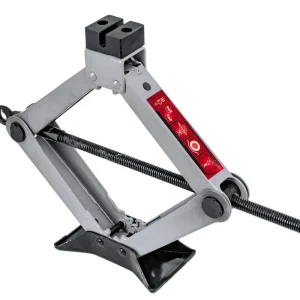 Nie przegap Zestaw podnośnik lewarek trapezowy klucz teleskopowy do wymiany kół + nasadki 2T FORCEKRAFT