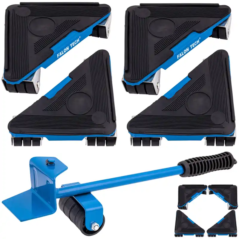 Zestaw rolki do transportu przesuwania mebli 300kg 5el FALON-TECH Tylko dziś