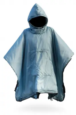 Tylko dziś Offlander Ponczo kempingowe z ogrzewaczem niebieskie