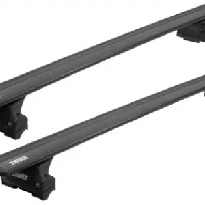 Bagażnik dachowy THULE belki WingBar Evo Czarny Omoda 9 2022-> 5 drzwi suv Łatwy zwrot