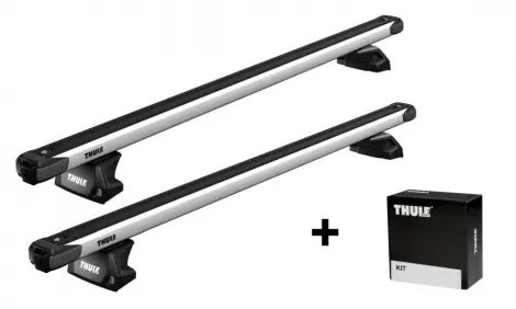 Bagażnik dachowy THULE belki Slidebar Srebrny Audi Q5 SportBack (GU) 2025-> 5 drzwi suv reling zintegrowany Oferta czasowa